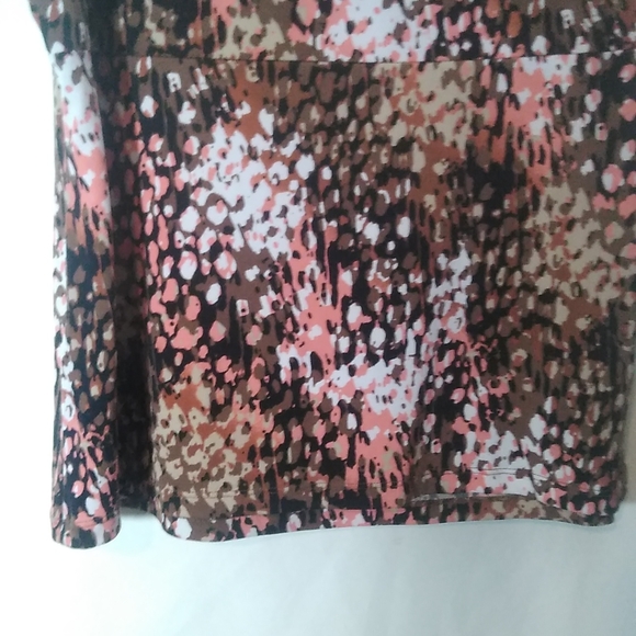 Flattering Professional Sleeveless Knit Top Twist Neck Bust Earth Tones Sze. XXL - Picture 9 of 10